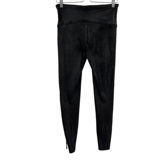 Spanx‎ Faux Leather Stripe Legging in Very Black/White Size Large - Picture 7 of 9